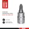 Teng Tools Pz2 1/4 Inch Drive Pozidriv Pozi Pz Chrome Vanadium Socket M141602-C - alternate 5
