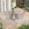 International Concepts Outdoor 7 Piece Wicker Patio Furniture Set with a Round Table and 6 Chairs KODT-448R-431-3 - alternate 6
