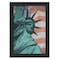 Homeroots Lady Liberty Black Framed Print Wall Art 405522 - alternate 1