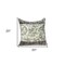 Homeroots 20" Beige and Gray Damask Cotton Throw Pillow 529339 - alternate 6