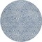 Homeroots 8' Denim Blue And Ivory Round Abstract Washable Indoor Outdoor Area Rug 599708 - alternate 7