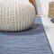 Jonathan Y Ethan Modern Flatweave Solid Blue 2 ft. x 8 ft. Indoor/Outdoor Runner Rug TSN100B-28 - alternate 8