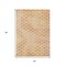 Homeroots 3' X 5' Peach And Rust Polka Dot Washable Indoor Outdoor Area Rug 615926 - alternate 7