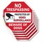 Signmission No Trespassing Protected by Video S, 4 inch X 4 inch, Vinyl Decal, 5PK OC-D-5PACK-4-100 - alternate 1