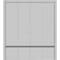 Sartodoors Sliding Closet Double Bi-fold Doors, Planum 0012 Matte Grey and Aluminum Strips, Sturdy Tracks Mold PLANUM0012DBF-GRE-96 x 80 (4* 24x80) - alternate 1