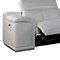 Homeroots White Italian Leather Power Reclining U Shaped Eight Piece Corner Sectional With Console 366364 - alternate 4