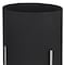 Homeroots Set of Two Black Metal 20 Ounce Round Pot Planters, 2PK 609411 - alternate 7