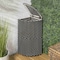 Happimess Chloe 15.56-Gallon All-Weather Wicker/Metal Corner Hideaway Outdoor Trash Can, Dark Navy/White HPM1200E - alternate 8