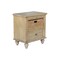 Homeroots 26" x 17" x 28" WoodBasket Nightstand 366185 - alternate 4