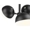 Z-Lite Realm Sphere 3 Light Semi Flush Mount, Matte Black/Matte Opal, 17.25 In W x 10.5 In H 7517-3SF-MB - alternate 6