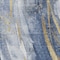 Homeroots 10' X 14' Blue Gold And Ivory Abstract Washable Indoor Outdoor Area Rug 617430 - alternate 9