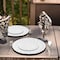 Smarty Had A Party 10.25" Clear Flair Plastic Dinner Plates (144 Plates), 144PK 210CL-CASE - alternate 1
