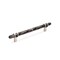 Amerock Carrione 6-5/16 in 160 mm Center-to-Center Marble Black/Polished Nickel Cabinet Pull BP36650MBKPN - alternate 1