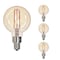 Bulbrite LED Filament 2.5W Dimmable G16 Bulbs, Antique Glass, Candelabra E12 Base, 2100K, 160lu, 4PK 862800 - alternate 1