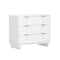 Manhattan Comfort Elara 38 in Solid Wood Dresser in White (3-Drawer) DR1782-1 - alternate 6