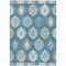 Homeroots 10' X 14' Teal Blue Ivory And Gray Southwestern Washable Indoor Outdoor Area Rug 615181 - alternate 9