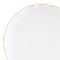 Smarty Had A Party 7.5" Clear with Gold Rim Round Lotus Plastic Appetizer/Salad Plates, 120PK 8847-CASE - alternate 8