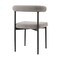 Homeroots Set of Two Gray And Black Upholstered Polyester Open Back Dining Side Chairs 569406 - alternate 8