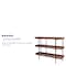 Flash Furniture 3 Shelf 35"H Rustic Wood Grain Finish Display Unit JN-2542B3-GG - alternate 16