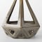 Homeroots Khaki Crackle Glaze Ceramic Conical Sculpture 392531 - alternate 7