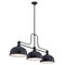 Z-Lite Melange Matte Black 3 Light Billiard 725-3MB-D12MB - alternate 5