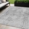 Homeroots 5' X 8' Charcoal Oriental Washable Indoor Outdoor Area Rug 607591 - alternate 1