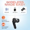 Delton Wireless Earbuds with 4 ENC Microphone, Connectivity with USB Dongle Type-A &Type-C, Black T50 - alternate 8