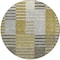Homeroots 8' Brown Gold And Taupe Round Striped Washable Indoor Outdoor Area Rug 581685 - alternate 7