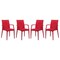 Leisuremod Weave Mace Indoor/Outdoor Arm Chair, Red, 4PK MCA19R4 - alternate 1