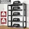 Wrightmaster 47.2in.*18in.*78in. Heavy Duty 5-Tier Garage Shelving with Adjustable Height ZoroP463322 - alternate 9