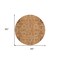 Homeroots 8' Terra Cotta Beige And Gray Round Oriental Washable Indoor Outdoor Area Rug 582142 - alternate 8