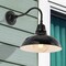 Jonathan Y Aurora 12.25" 1-Light Farmhouse Industrial Iron LED Gooseneck Arm Outdoor Sconce, Black JYL7613B - alternate 8