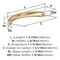 Amerock Parabolic 5-1/16 inch (128mm) Center-to-Center Champagne Bronze Cabinet Pull, 10PK 10VMP37347CZ - alternate 4