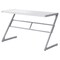 Homeroots 48" White and Silver Computer Desk 333492 - alternate 5