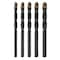 Drill America 3/16" - 1/2" x 6" 5 Piece Carbide Tipped Masonry Drill Bit Set DAMSET - alternate 1