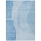 Homeroots 5' X 8' Denim Blue And Sky Blue Abstract Washable Indoor Outdoor Area Rug 582009 - alternate 6