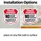 Signmission Private Property Shield Sign No Soliciti, 4 inch X 4 inch, Vinyl Decal, 2PK SHI-D-2PACK-4-451 - alternate 5