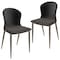 Leisuremod Mosaic Collection Modern Dining Chair in Charcoal Fabric, 2PK MC44CH2 - alternate 1