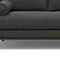Homeroots 102" Gray Fabric Sofa With Brown Legs 641050 - alternate 7