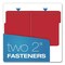 Pendaflex Colored Top Tab Fastener Folder, 1/3-Cut Tab: Assorted, Exp 2", 2 Fastener, Letter, Bright Red, 25PK 15936GW - alternate 5