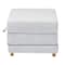 Baxton Studio Sabriel Modern Light Grey Fabric Convertible Sleeper Ottoman 254-14004-ZORO - alternate 8