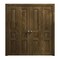 Sartodoors Sliding Closet Double Bi-fold Doors 96 x 80 inches, Ego 5012 Marble Oak, Sturdy Tracks Moldings Tr EGO5012DBF-DMR-96x80 (4* 24x80) - alternate 1