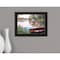 Homeroots Rowboat Pond Landscape 3 Black Framed Print Wall Art 407564 - alternate 6