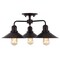 Jonathan Y Calvin 18.5" 3-Light Iron Industrial LED Semi Flush Mount, Oil Rubbed Bronze JYL7498A - alternate 10