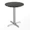 Flash Furniture Commercial All-Weather 24" Black Faux Marble HPL Tabletop with Silver X Base ST-RD24-BKMAR-T2222S-GG - alternate 1