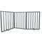 Amerihome 54 inch Freestanding 3-Panel Folding Wood Pet Gate - Grey WFPGG3 - alternate 1