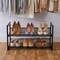 Organize It All 2 Tier Adjustable Mesh Shoe Rack in Black 23542-BLACK - alternate 6