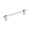 Amerock Glacio 6-5/16 in 160 mm Center-to-Center Clear/Polished Chrome Cabinet Pull BP36656C26 - alternate 1