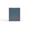 Strong Hold 8 drawer cabinet - (5x 2ft, 1x 3ft, 1x 4ft, 1x 5ft) - Blue accents - Keyed Alike S3036-PPAAS-0801FS - alternate 1