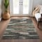 Homeroots 3' X 5' Charcoal Copper And Ivory Abstract Washable Indoor Outdoor Area Rug 612485 - alternate 9